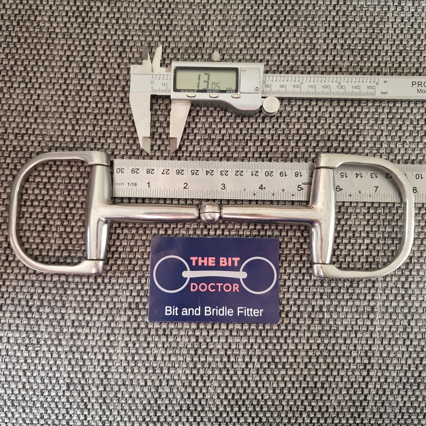 5" ky rotary single jointed d-ring snaffle Bit B1018
