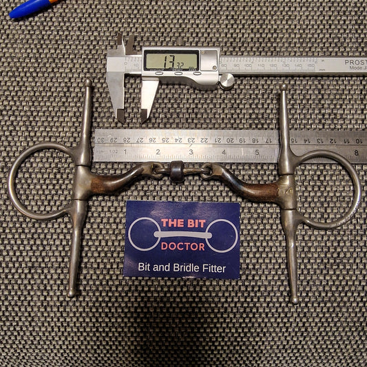 5.5" Bombers mchardy roller full cheek snaffle bit B149