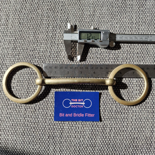 5" nickel mullen loose ring snaffle Bit B1591