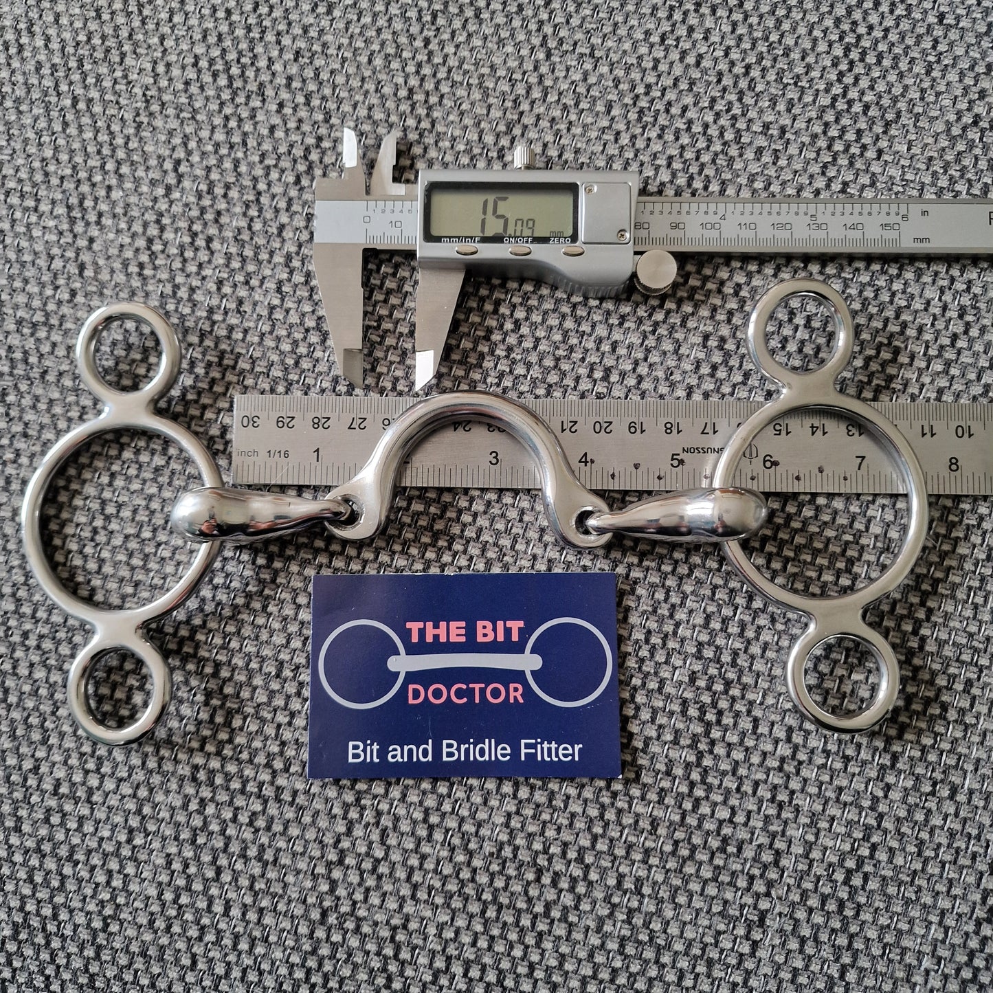 5.25" new custom segundo 2.5 ring universal gag snaffle Bit B1316