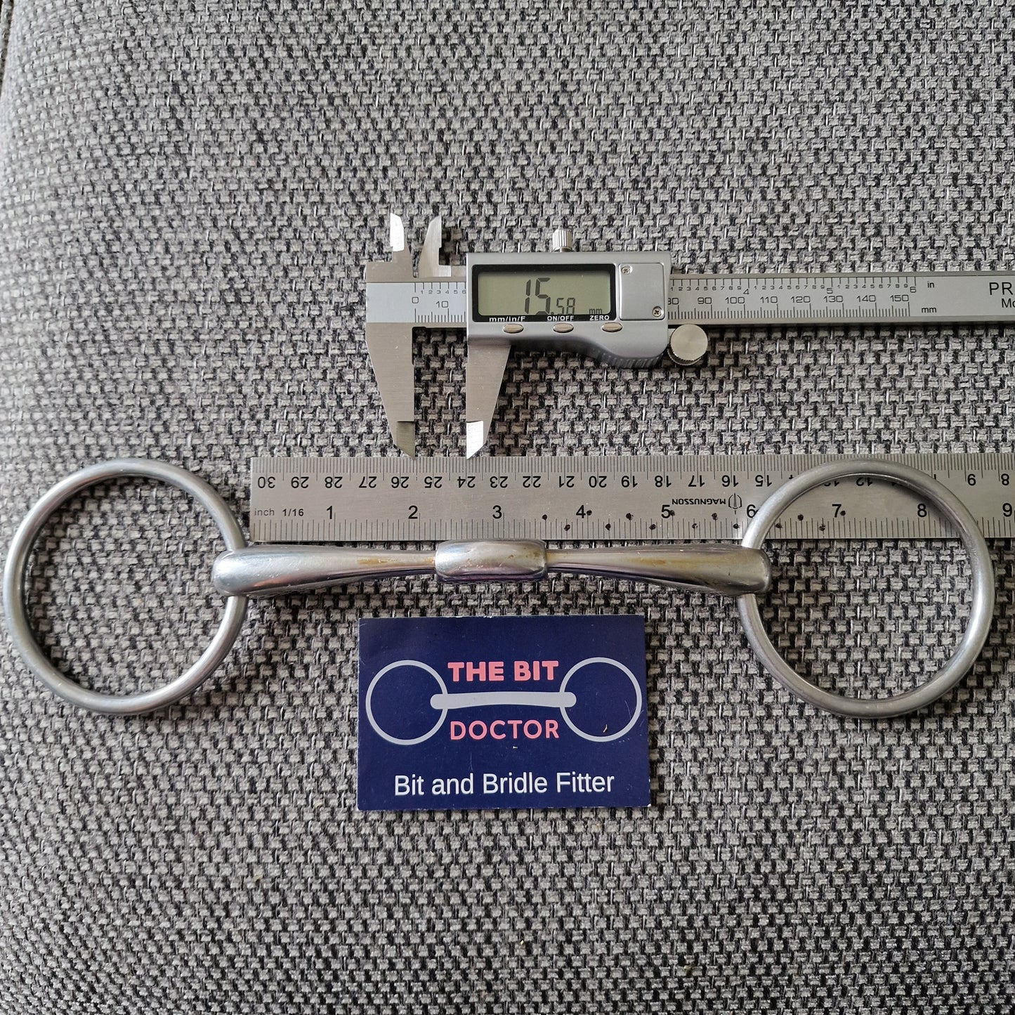 5.75" WTP normal plate locking loose ring snaffle bit B314