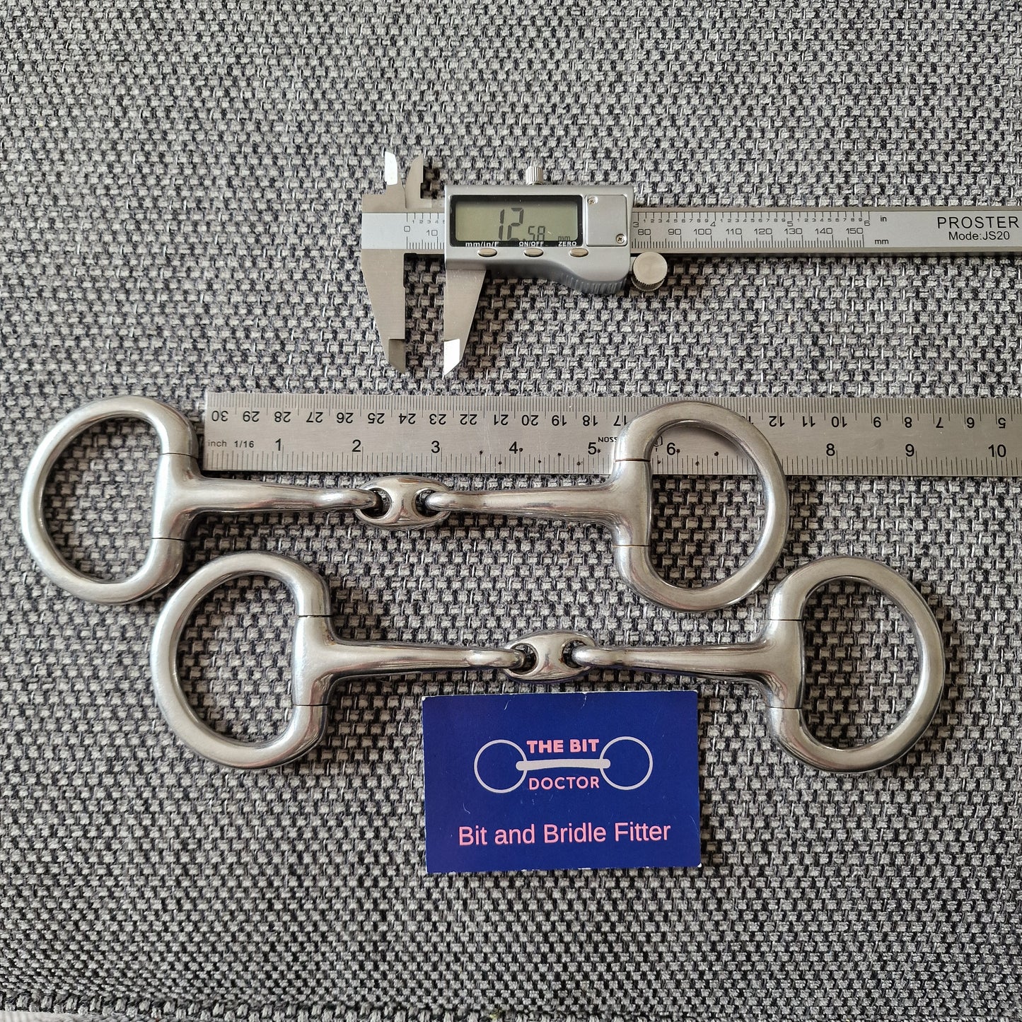 5" horsemanship saddery eclipse lozenge eggbutt snaffle bit B1106