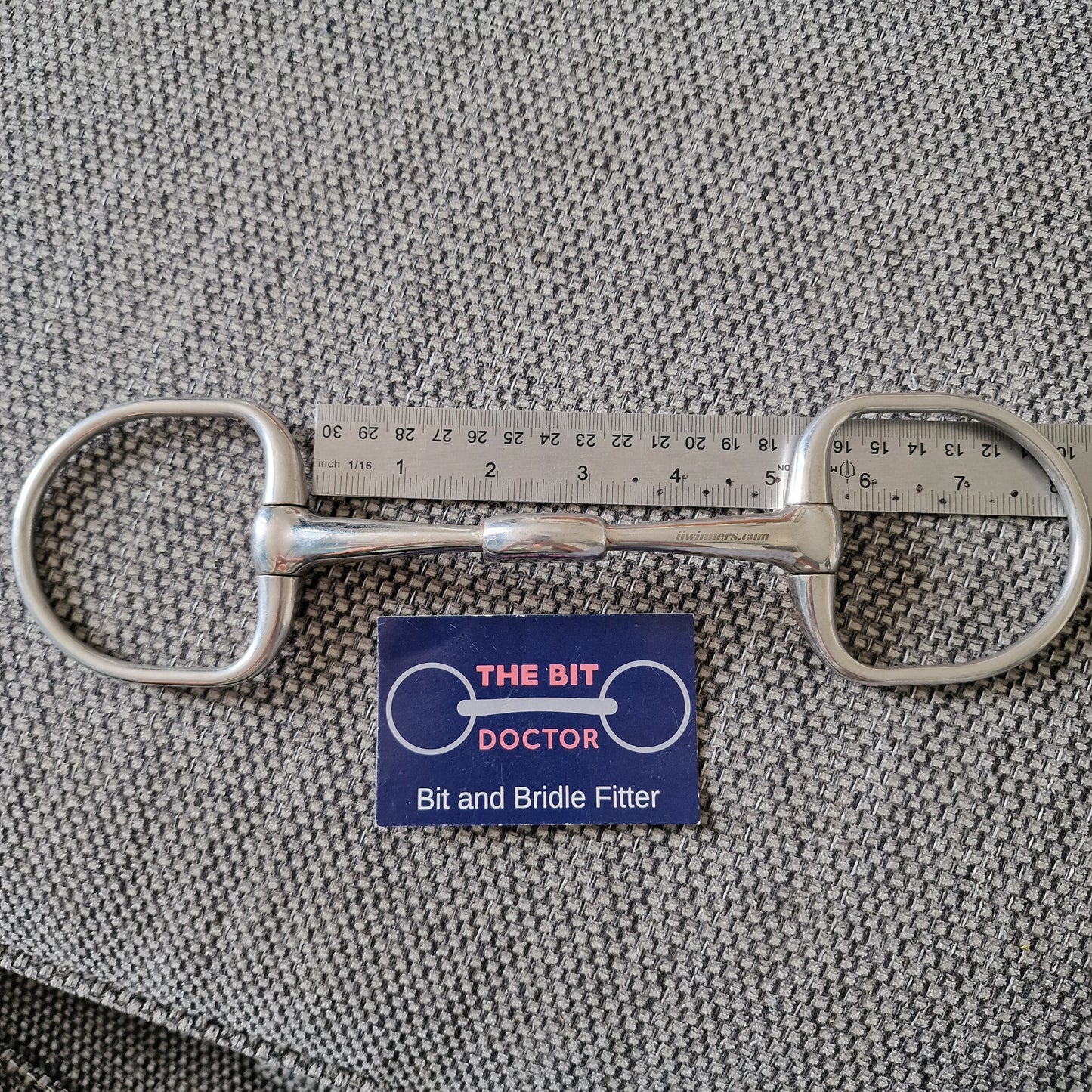 5" WTP normal plate d-ring snaffle Bit B1829