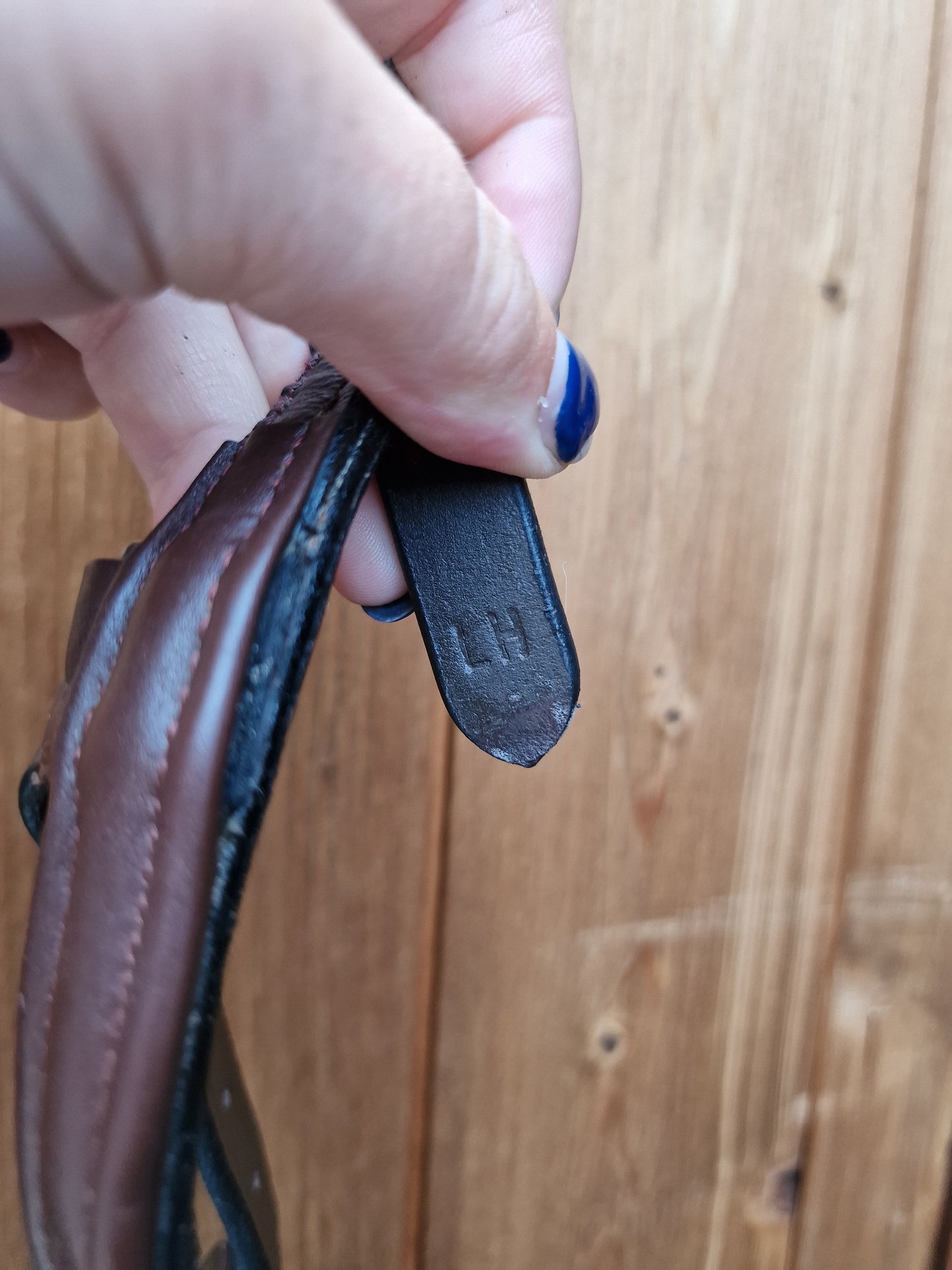 Brown Large Horse LH micklem Bridle A55