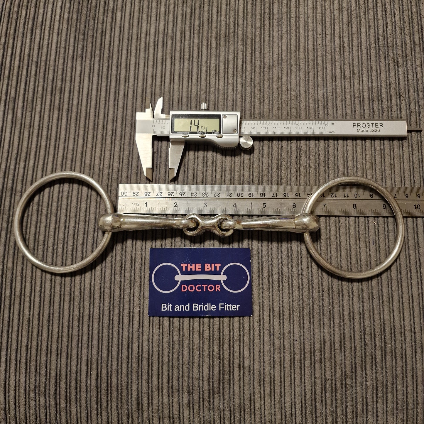 6" Abbey loose ring french link snaffle Bit B998