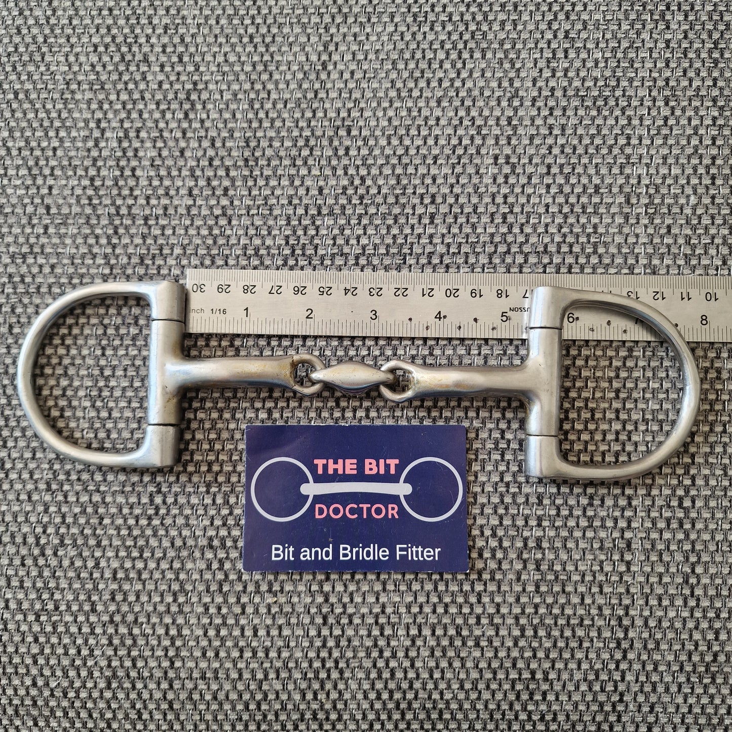 5.25" hilary vernon informed designs harmony lozenge d-ring snaffle Bit B1736