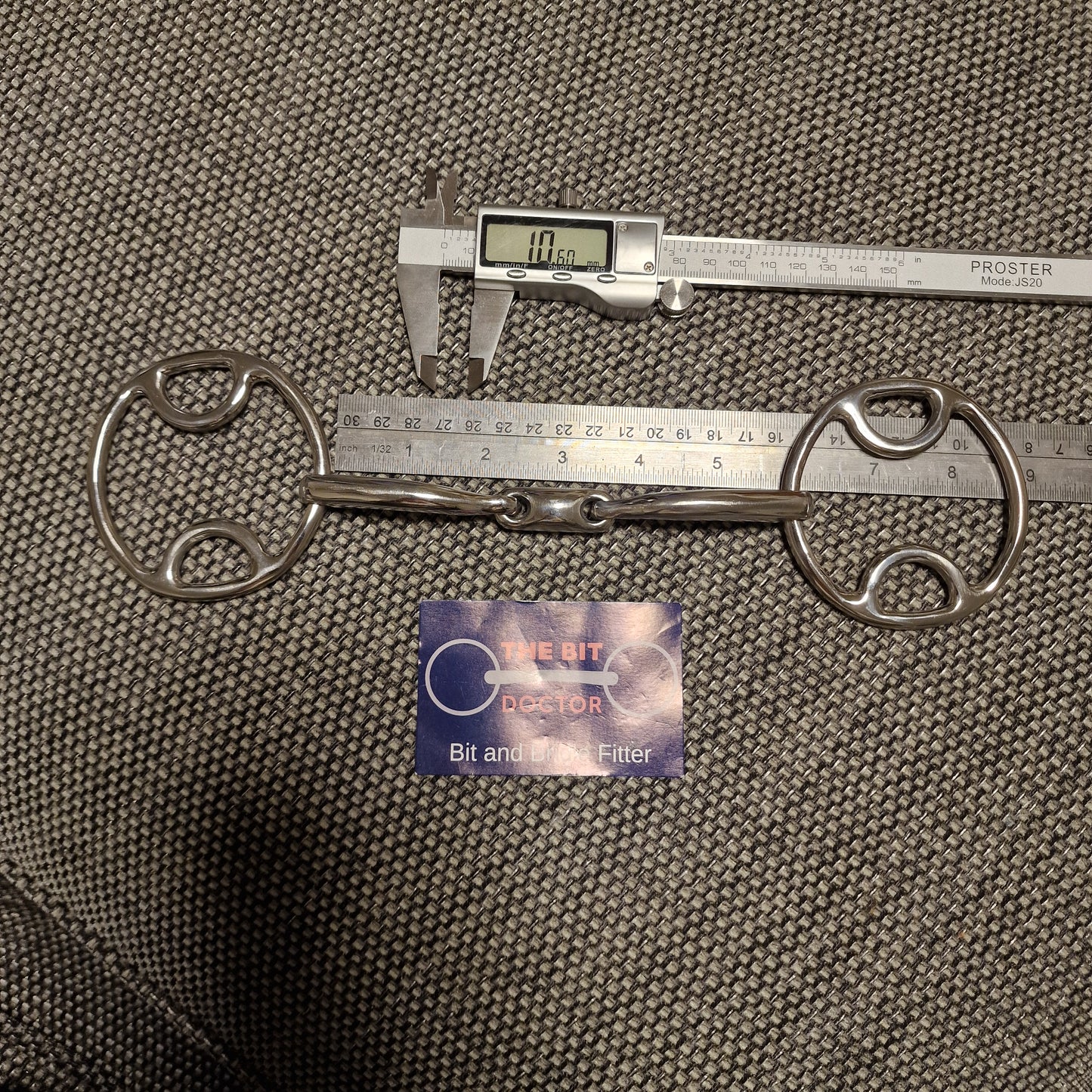 5.75" custom made anatomical flat lozenge bevel Bit B1161