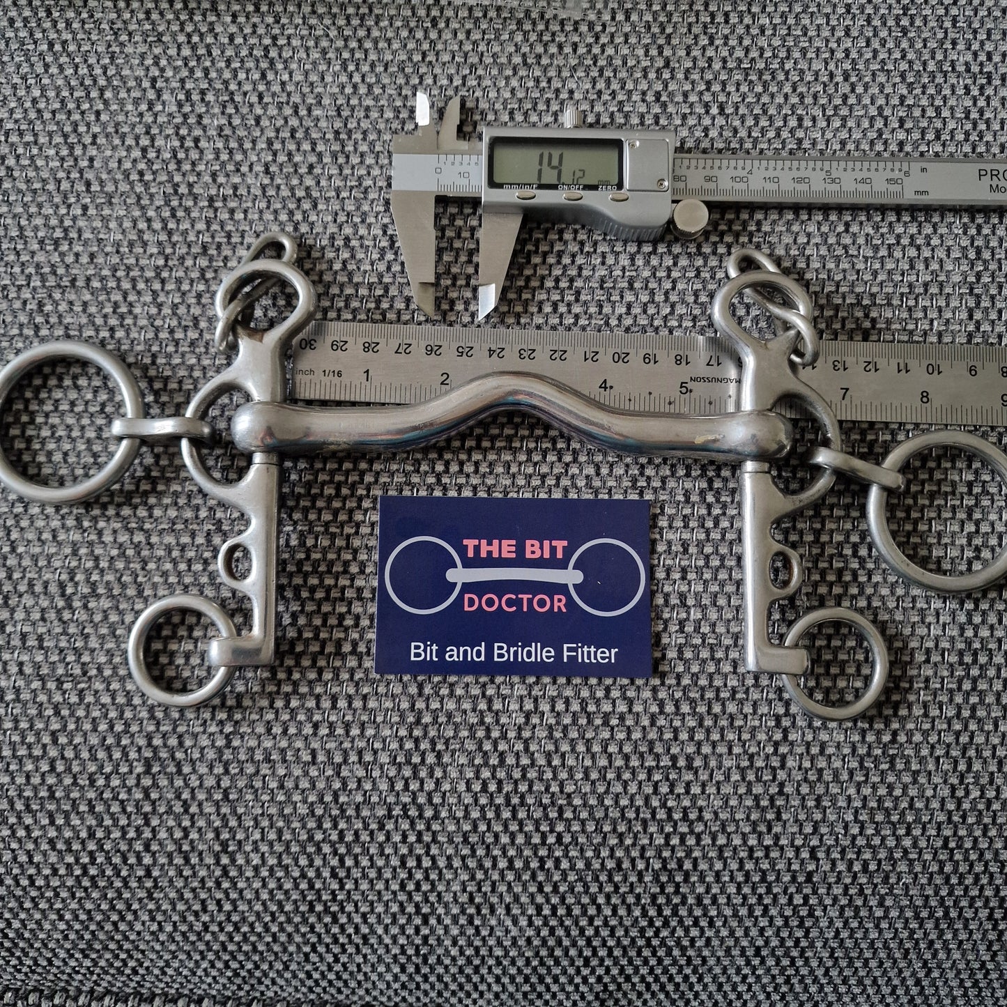 5.5" ported rugby pelham bit B330