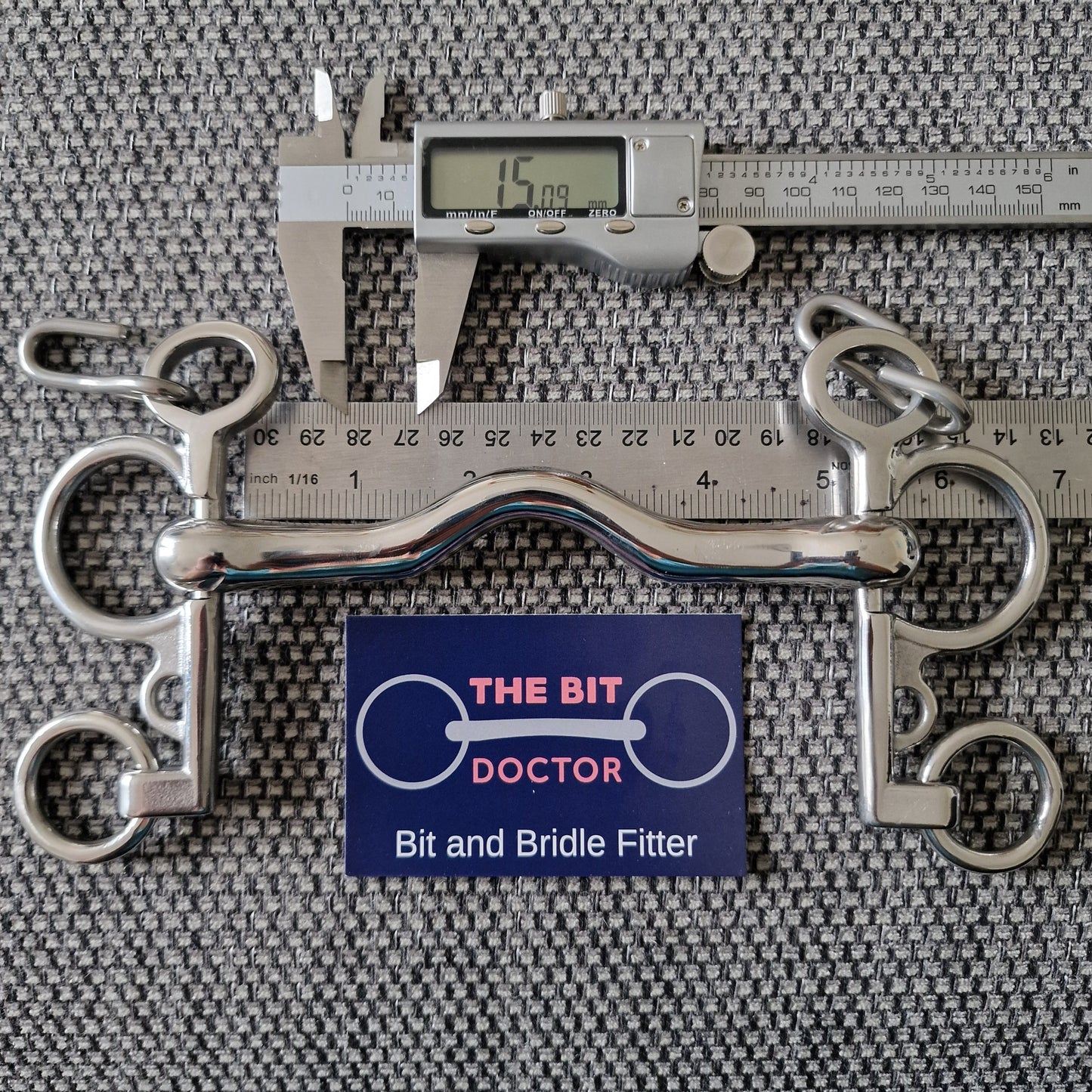 5" custom TBD ported baby pelham bit B886