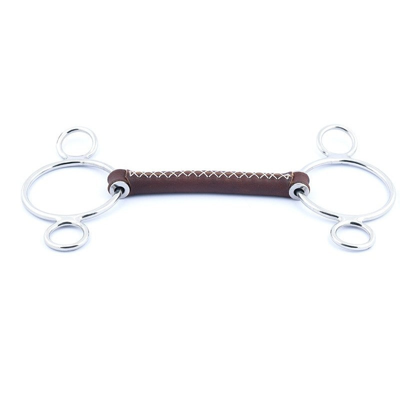 Jump'In leather 2.5 ring universal gag Bit