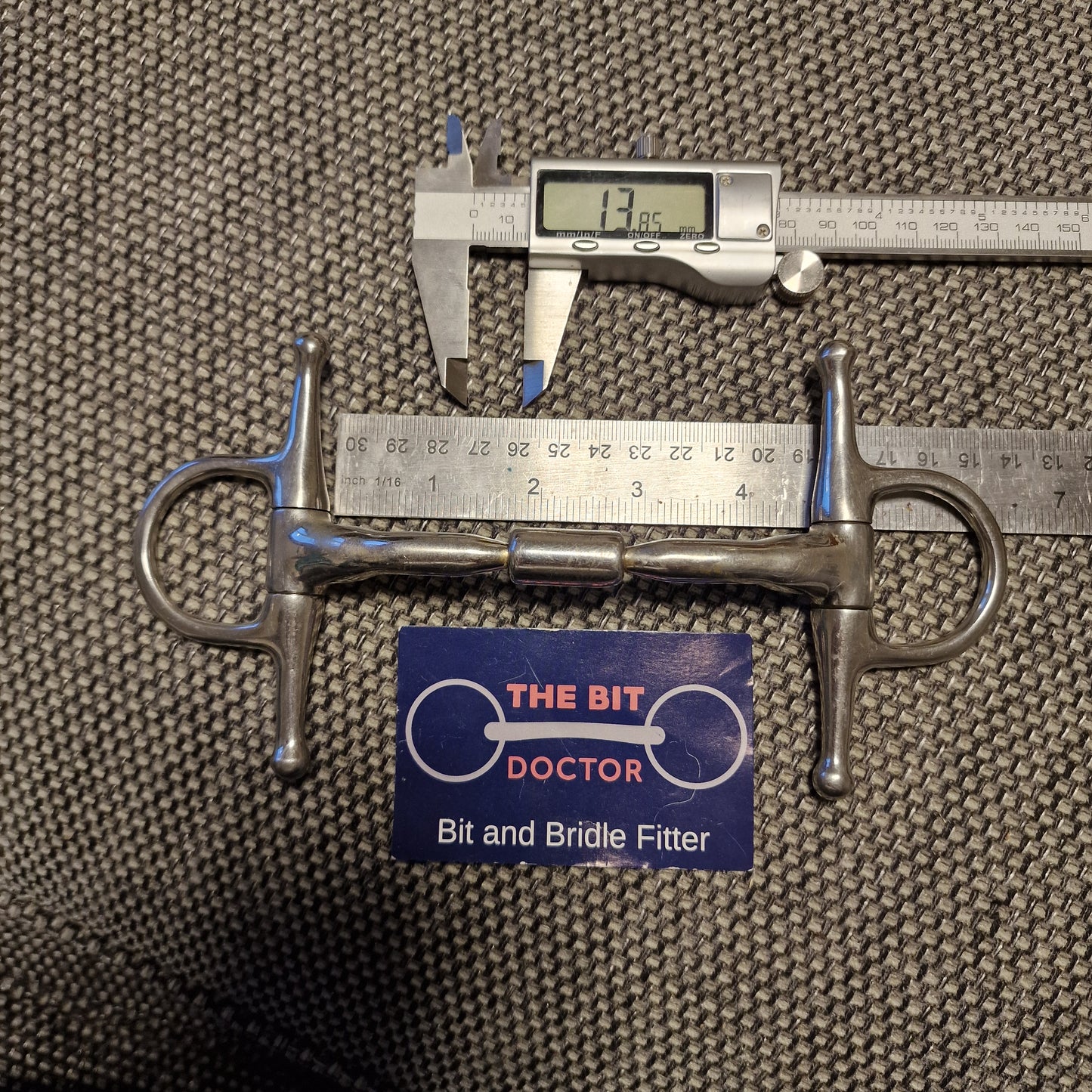 4.5" Diddy Bits comfy barrel mullen full cheek snaffle Bit B1310