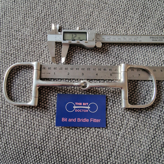 5.5" jointed D-ring snaffle Bit B1188