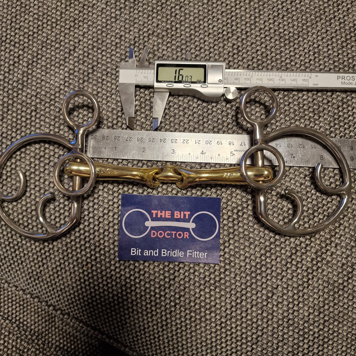 5.5" new neue schule verbindend kimblewick butterfly flip bit B593