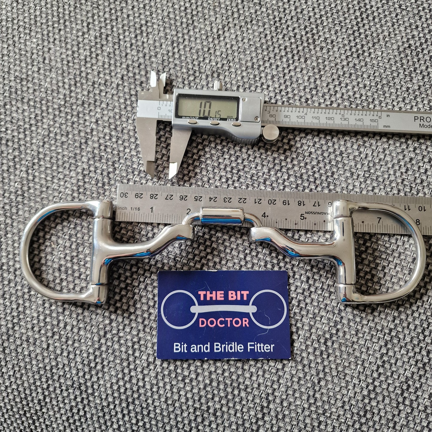 5.5" new Myler MB27 d-ring Snaffle bit B684