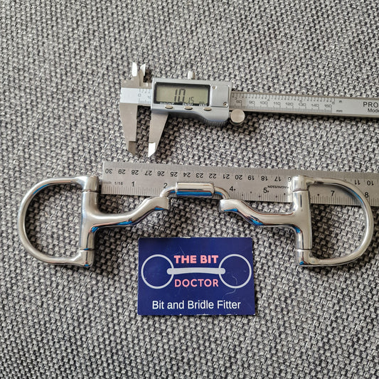 5.5" new Myler MB27 d-ring Snaffle bit B684