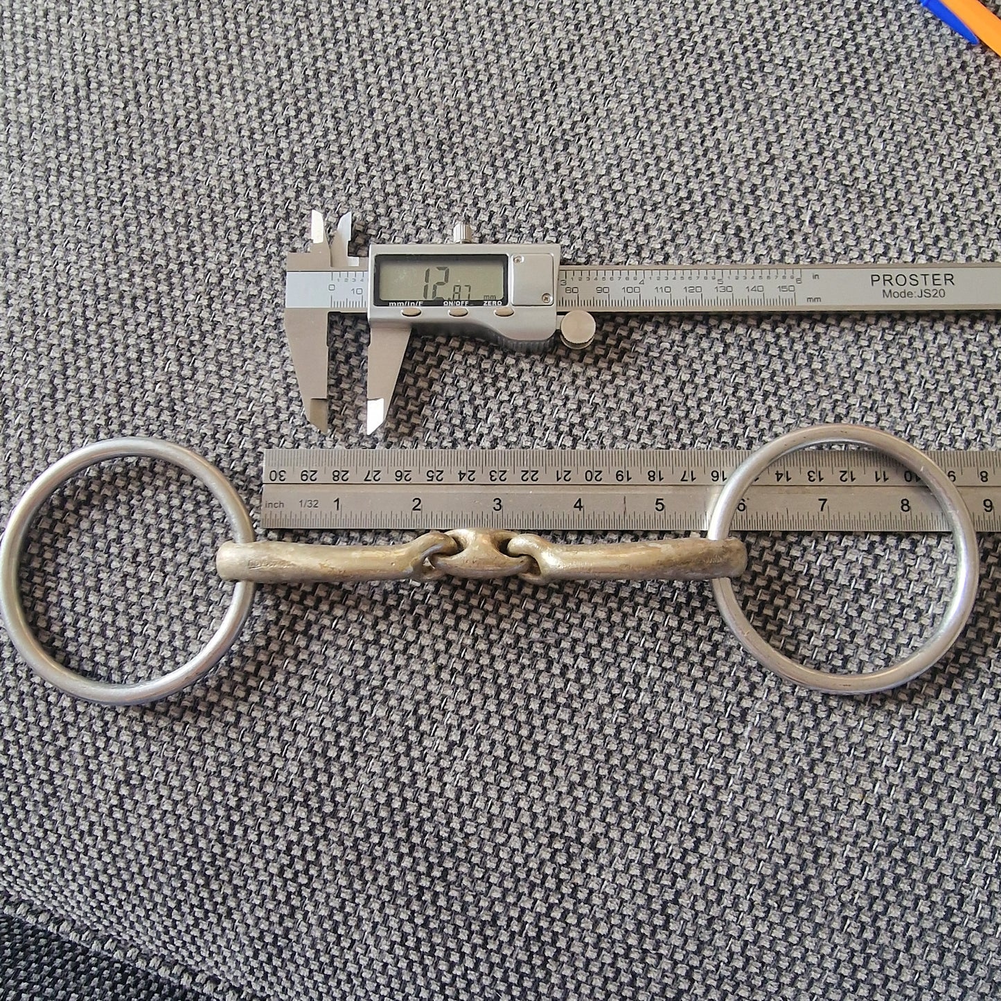 5.5" sprenger novocontact lozenge Loose Ring snaffle bit B775