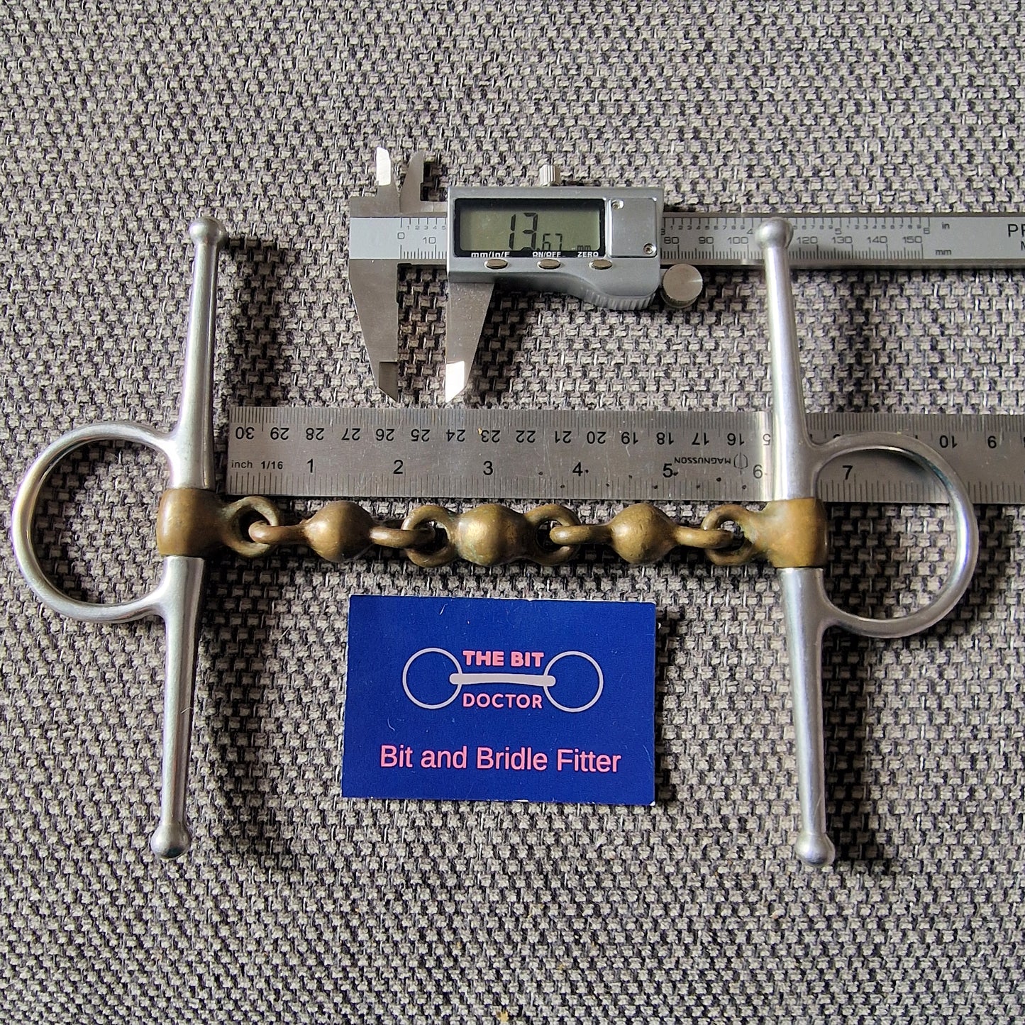 6" copper waterford full cheek snaffle Bit B1551