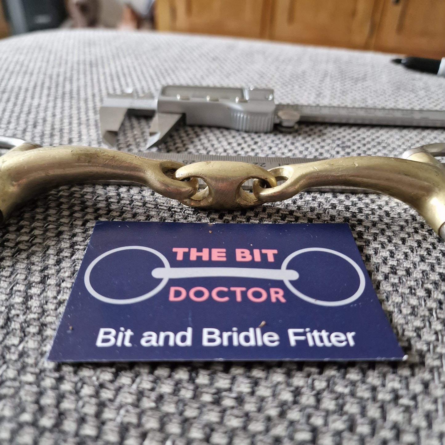 5.5" curved copper lozenge eggbutt snaffle Bit B1696
