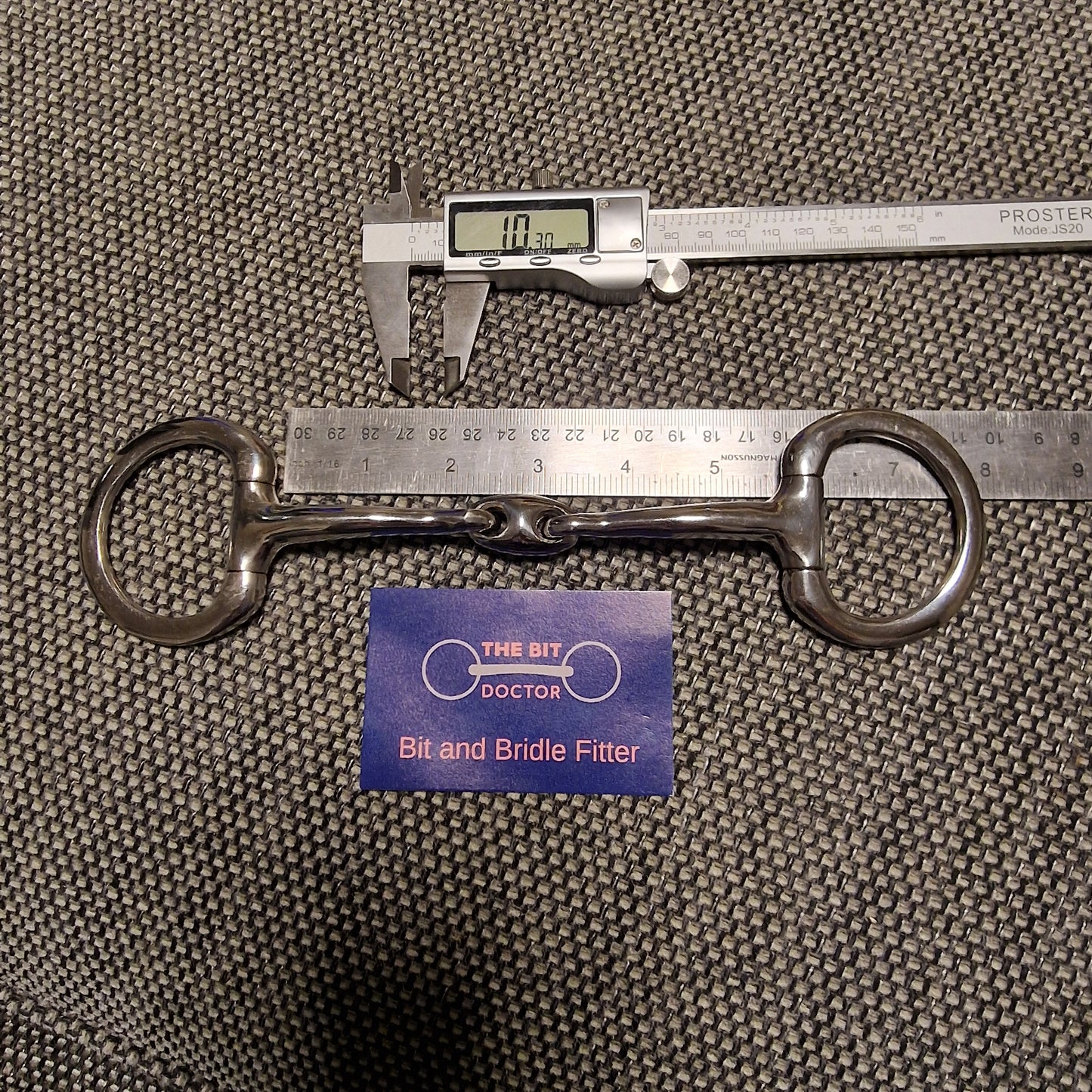 5.5" horsemanship saddery eclipse lozenge eggbutt snaffle bit B295