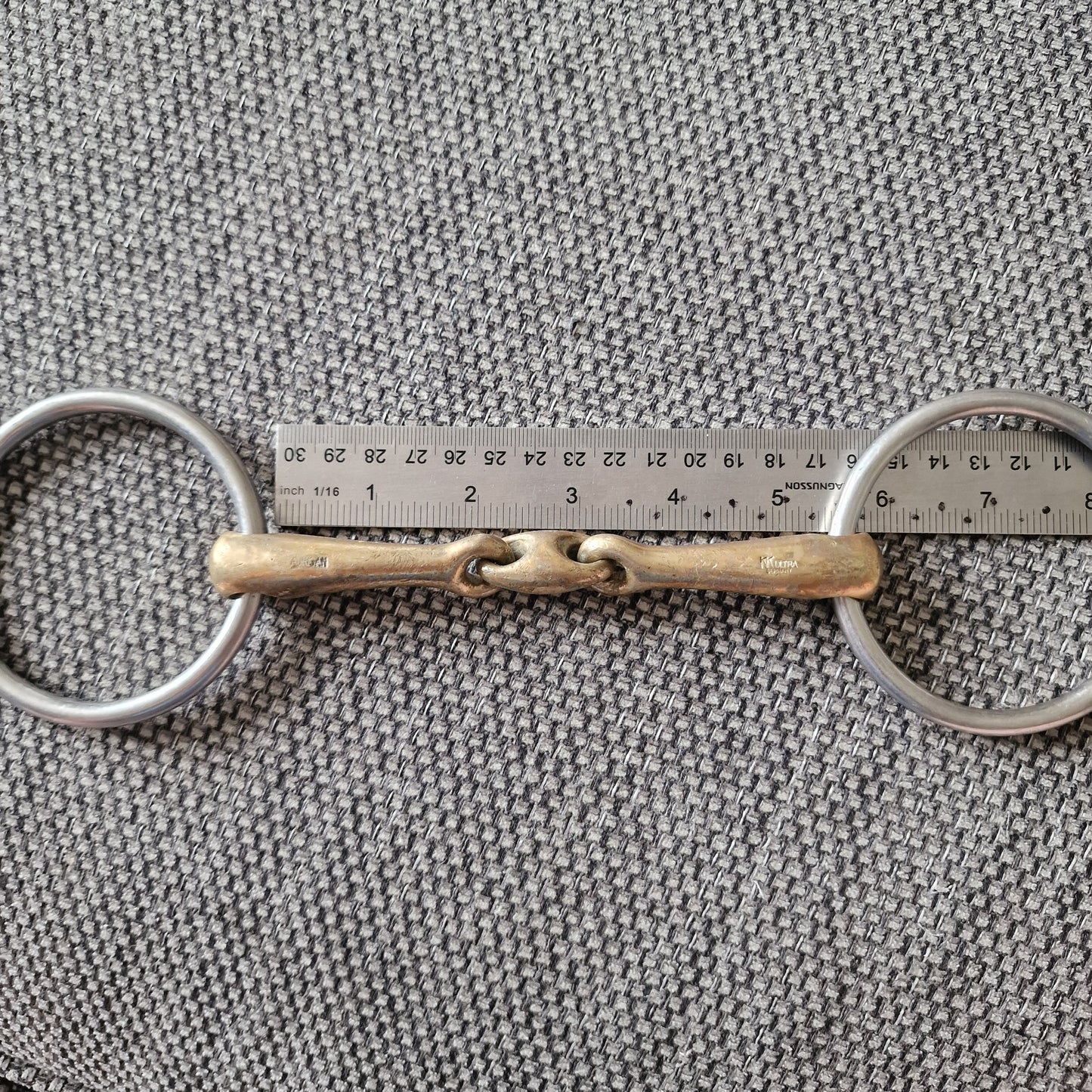 5.25" sprenger kk ultra lozenge loose ring snaffle Bit B1805