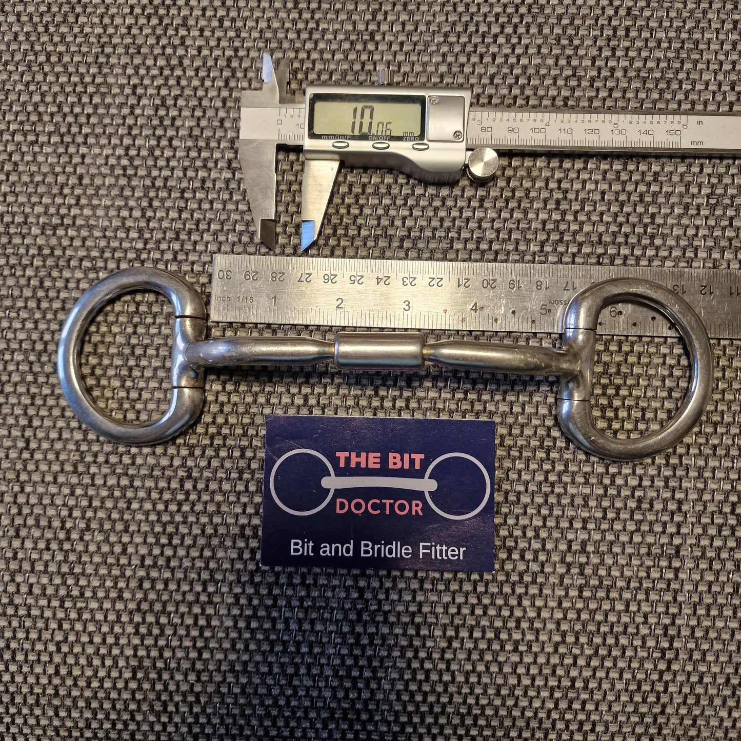 5" horsemanship saddery HP relief comfy mullen barrel eggbutt snaffle snaffle bit B1120