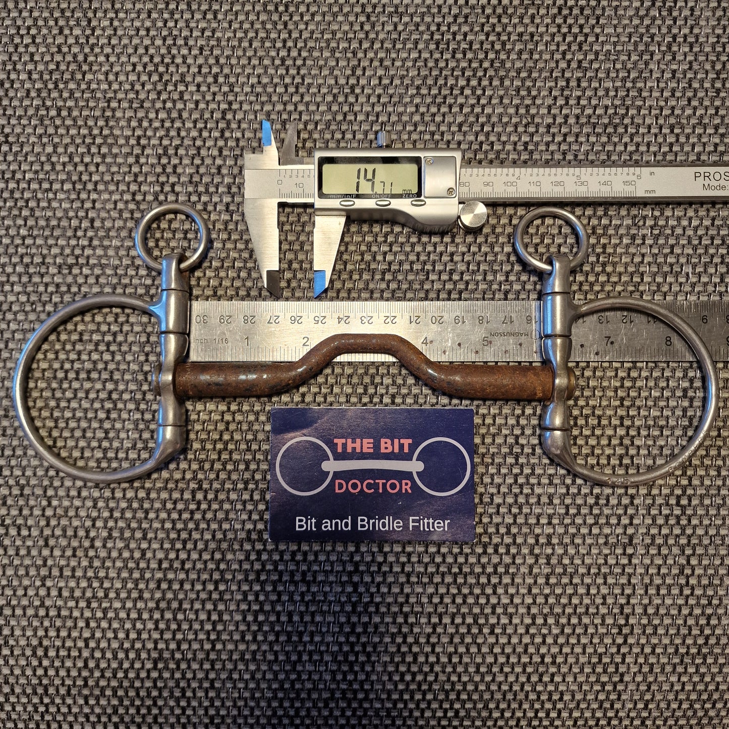 5.75" 145mm bombers happy tongue swivel dc dressage snaffle Bit B1333