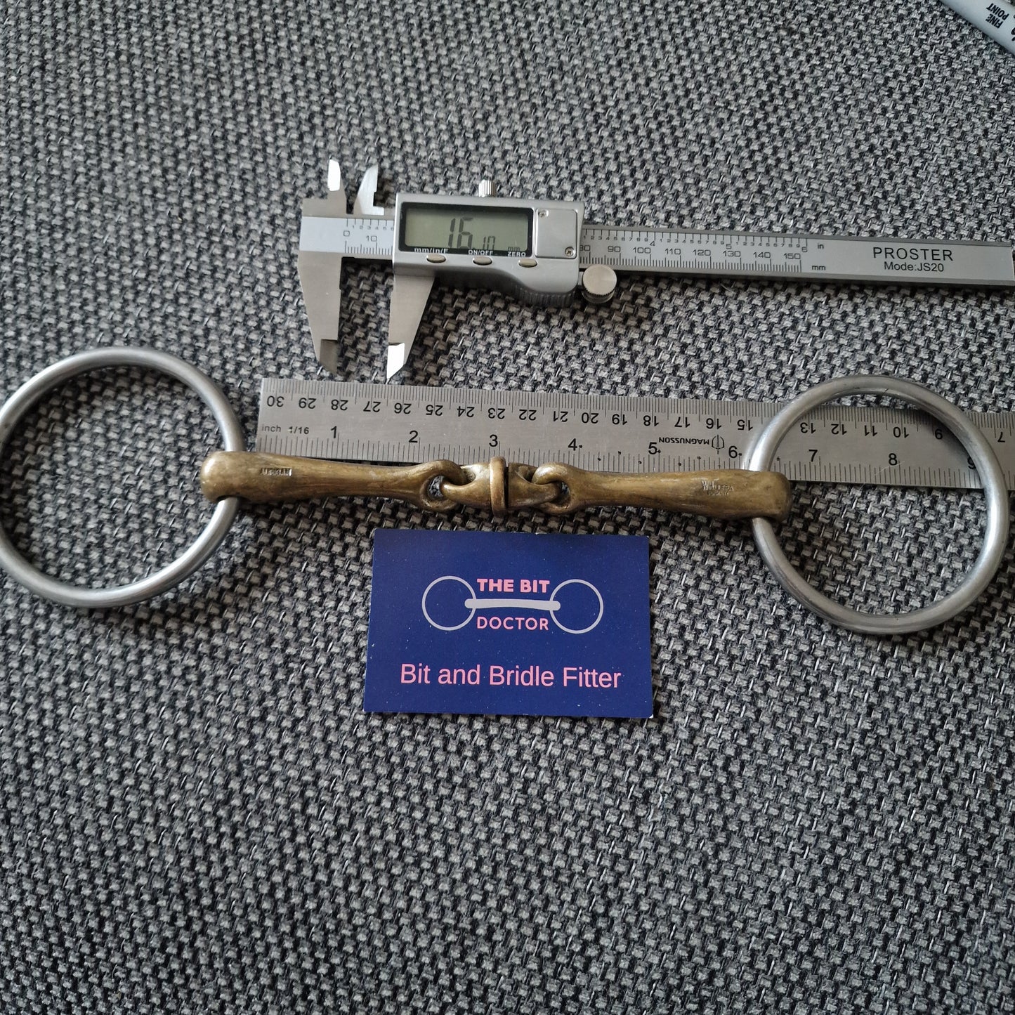 6" sprenger kk WH ultra lozenge loose ring snaffle Bit B1386