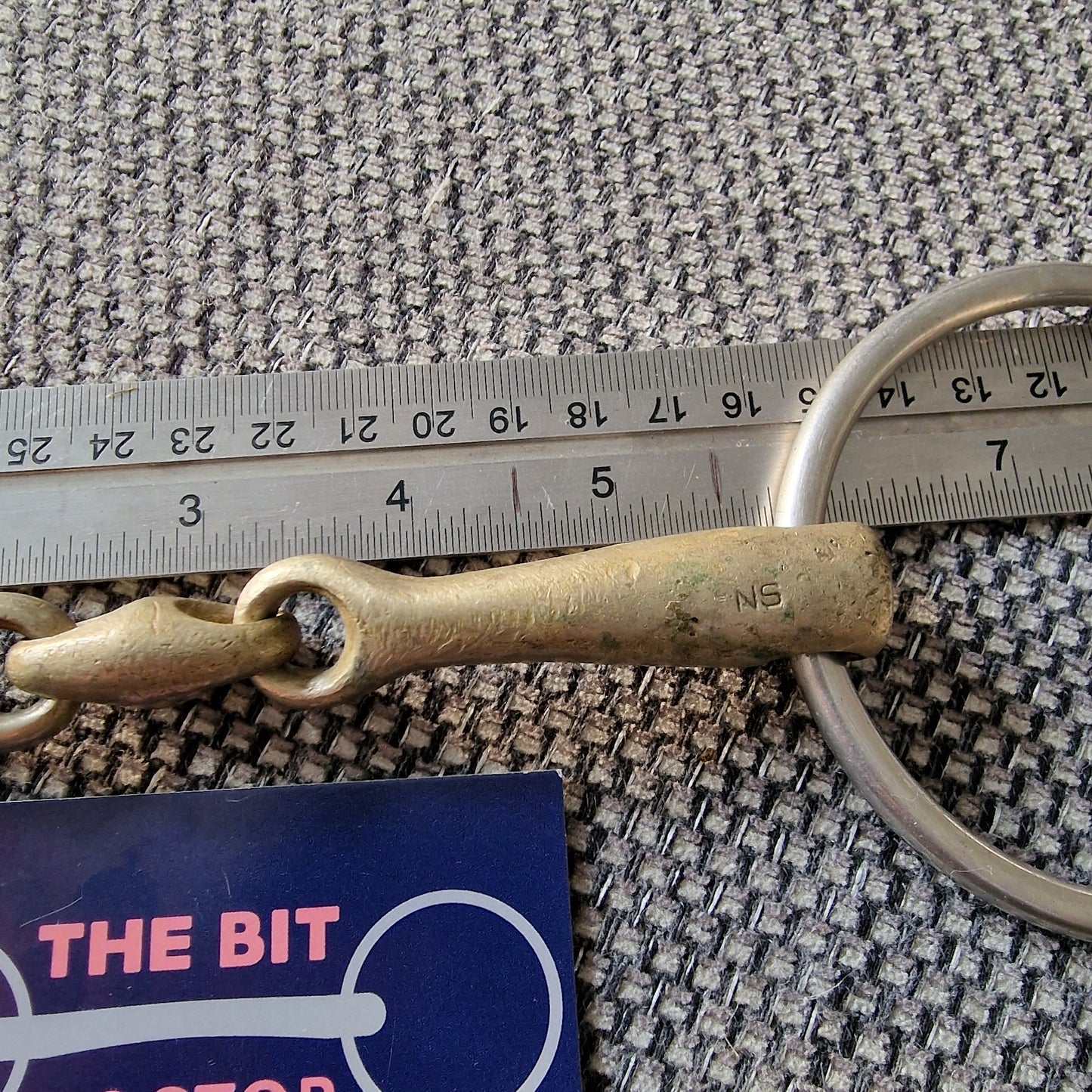 5.75" Neue schule tranz angle loose ring snaffle bit (older style) B309