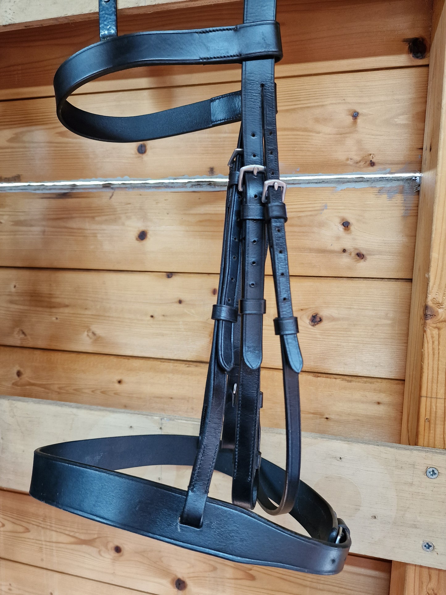 Extra full black hunter bridle