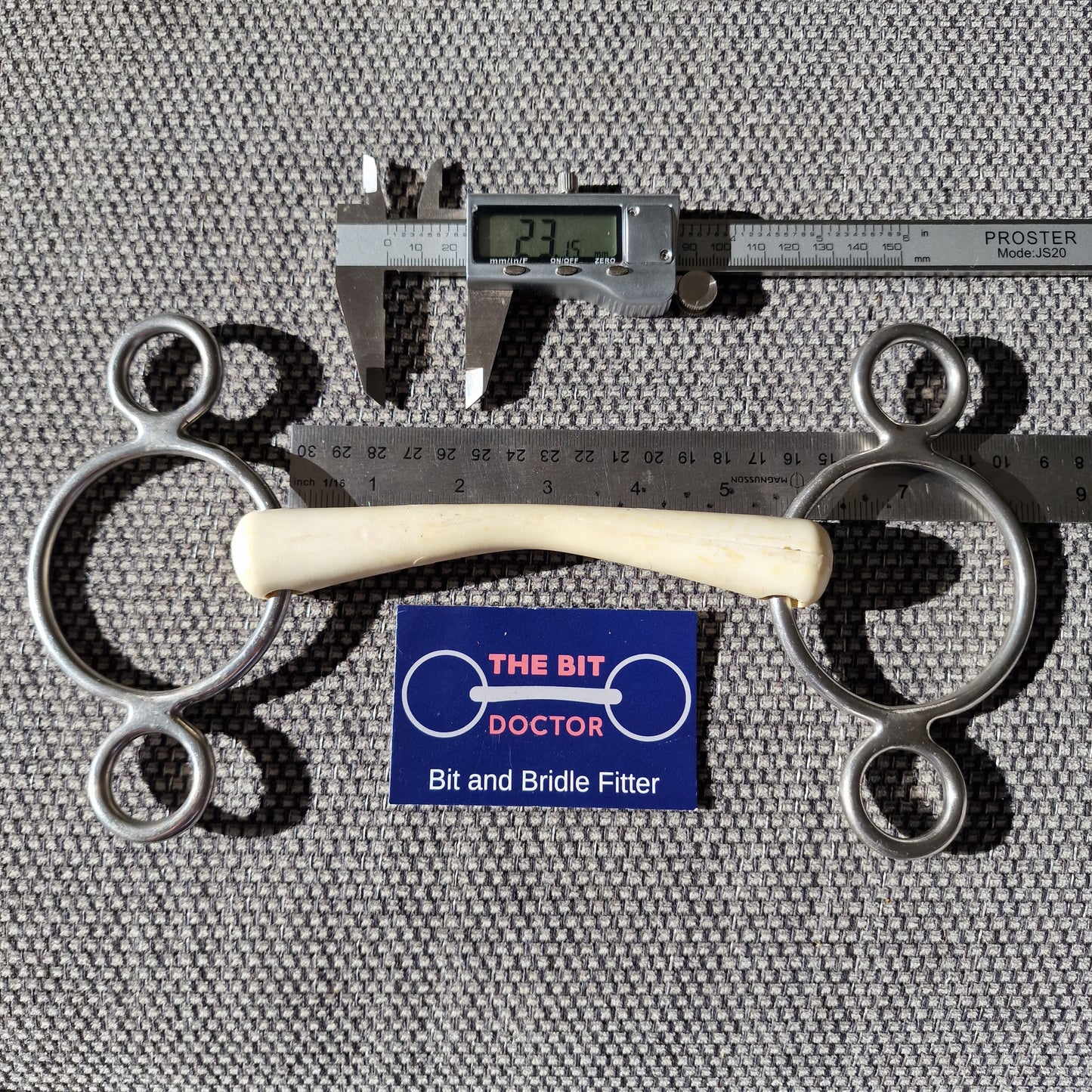 5.5" Nathe Flexi mullen 2-ring universal gag Bit B1555