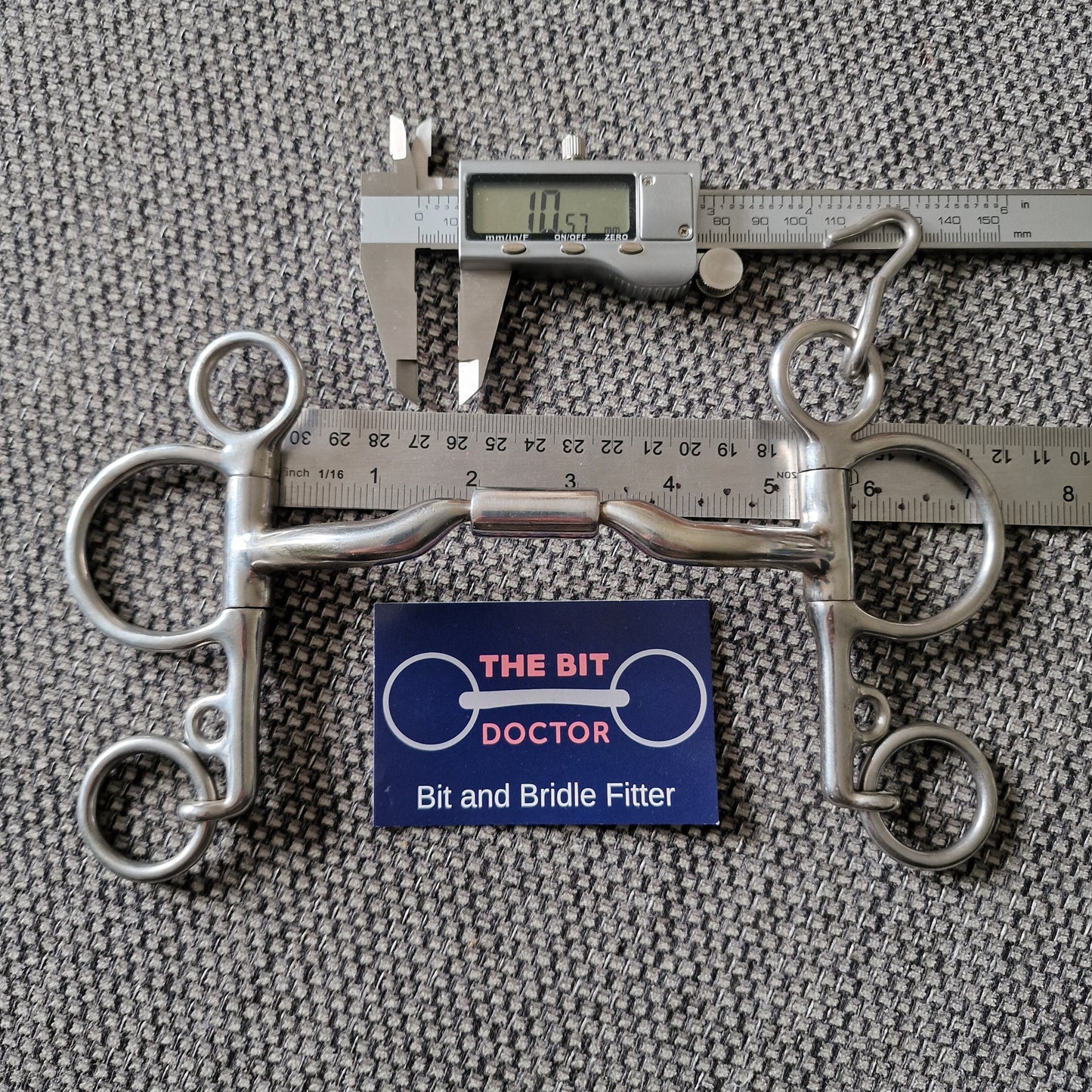 5" myler mb04 low port comfort barrel pelham Bit B1688