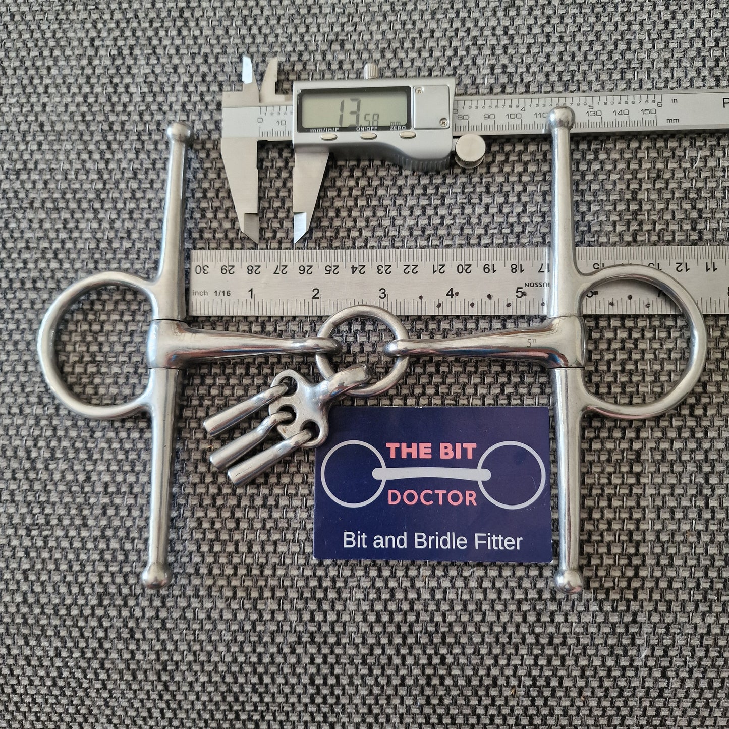 5.25" full cheek breaking snaffle Bit B1432