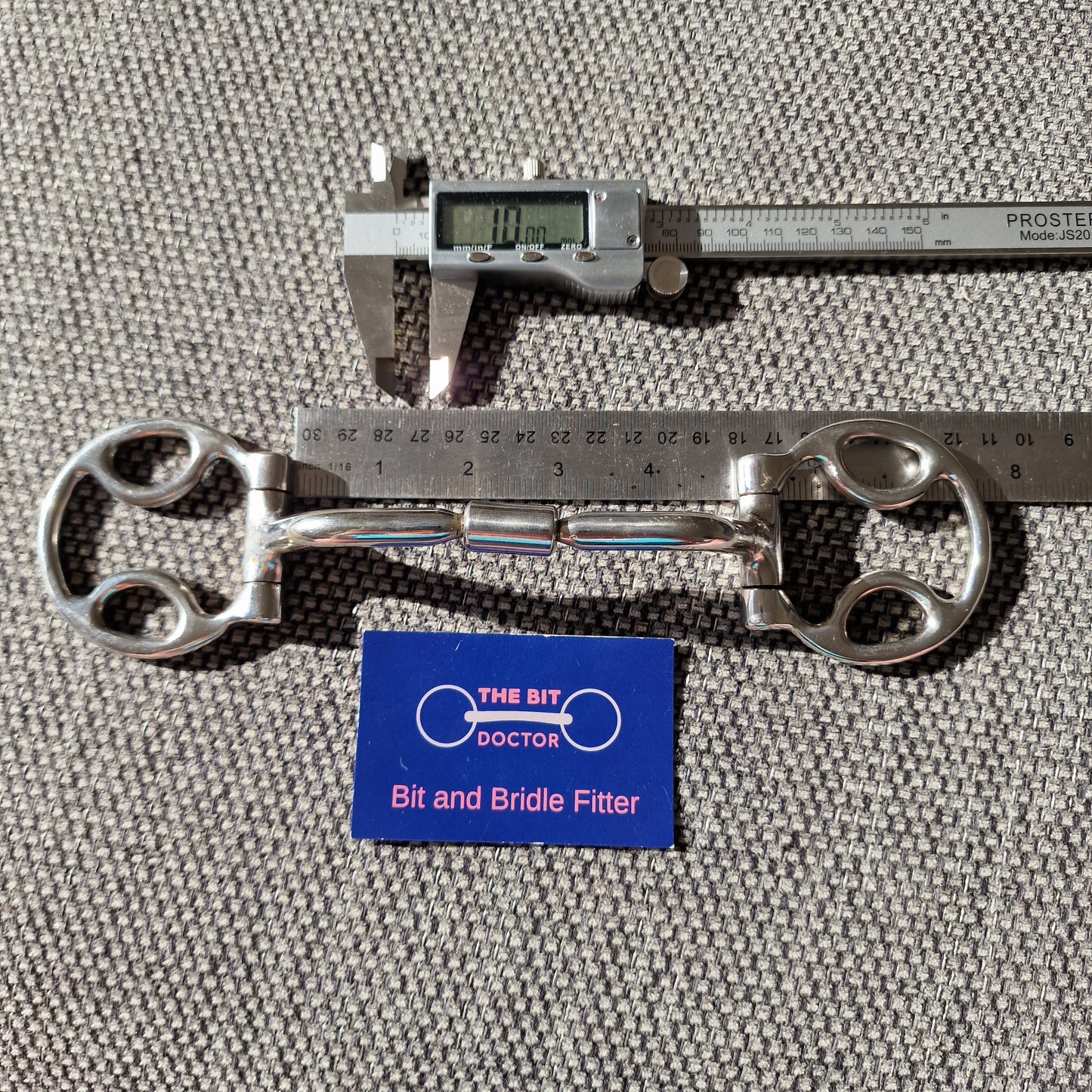 4.75" horsemanship saddery barrel eggbutt bevel snaffle bit B584