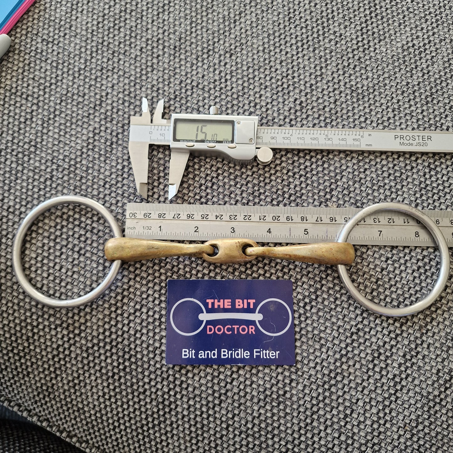 5.75" loose ring copper lozenge snaffle bit B19
