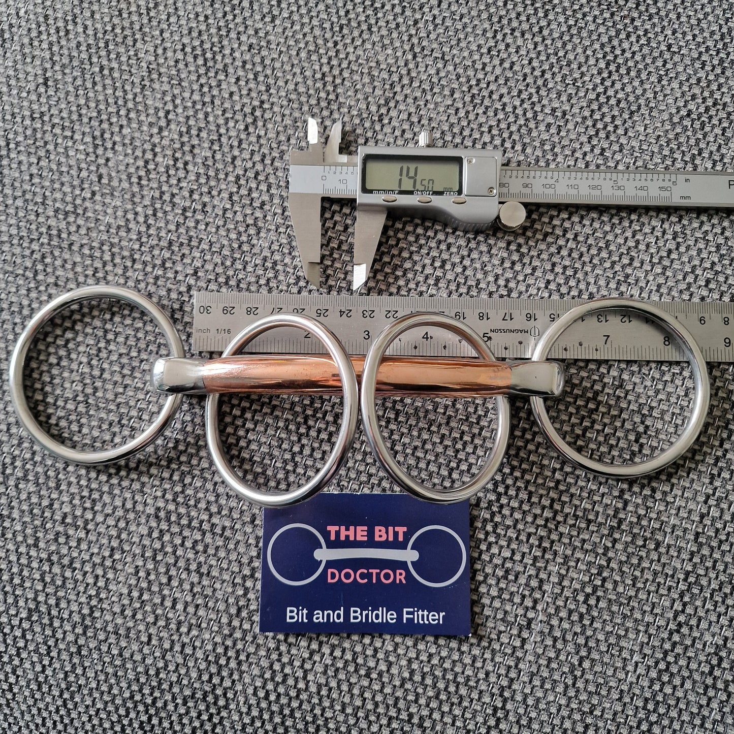 5.5" new copper mullen wilson snaffle Bit B1283