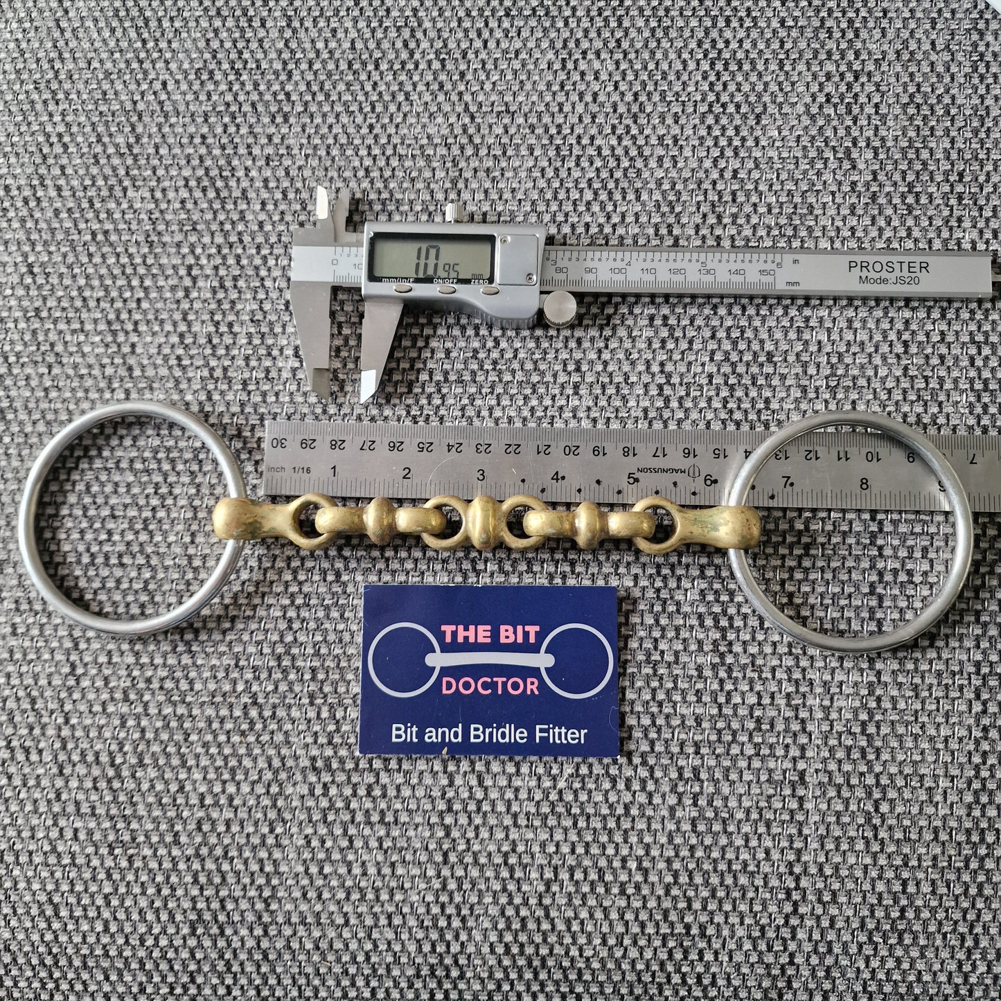 6" neue schule waterford loose ring snaffle bit B925