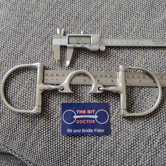 5.25" custom made segundo D-ring snaffle bit B790