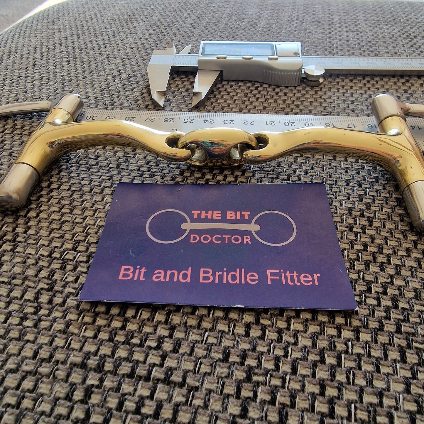 5.5" d-ring anatomical lozenge snaffle Bit B1304