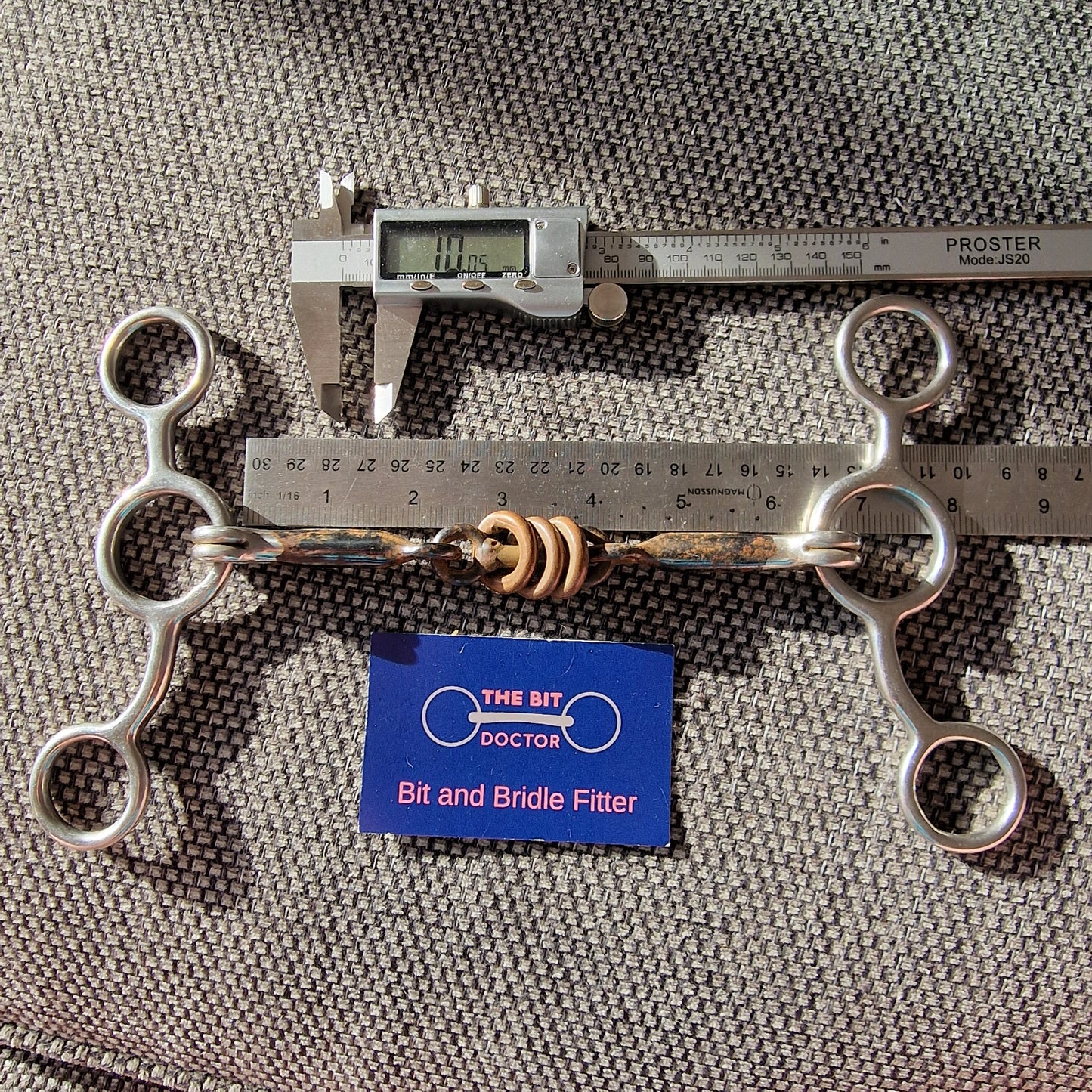 6.25" tom thumb copper roller gag bit B327