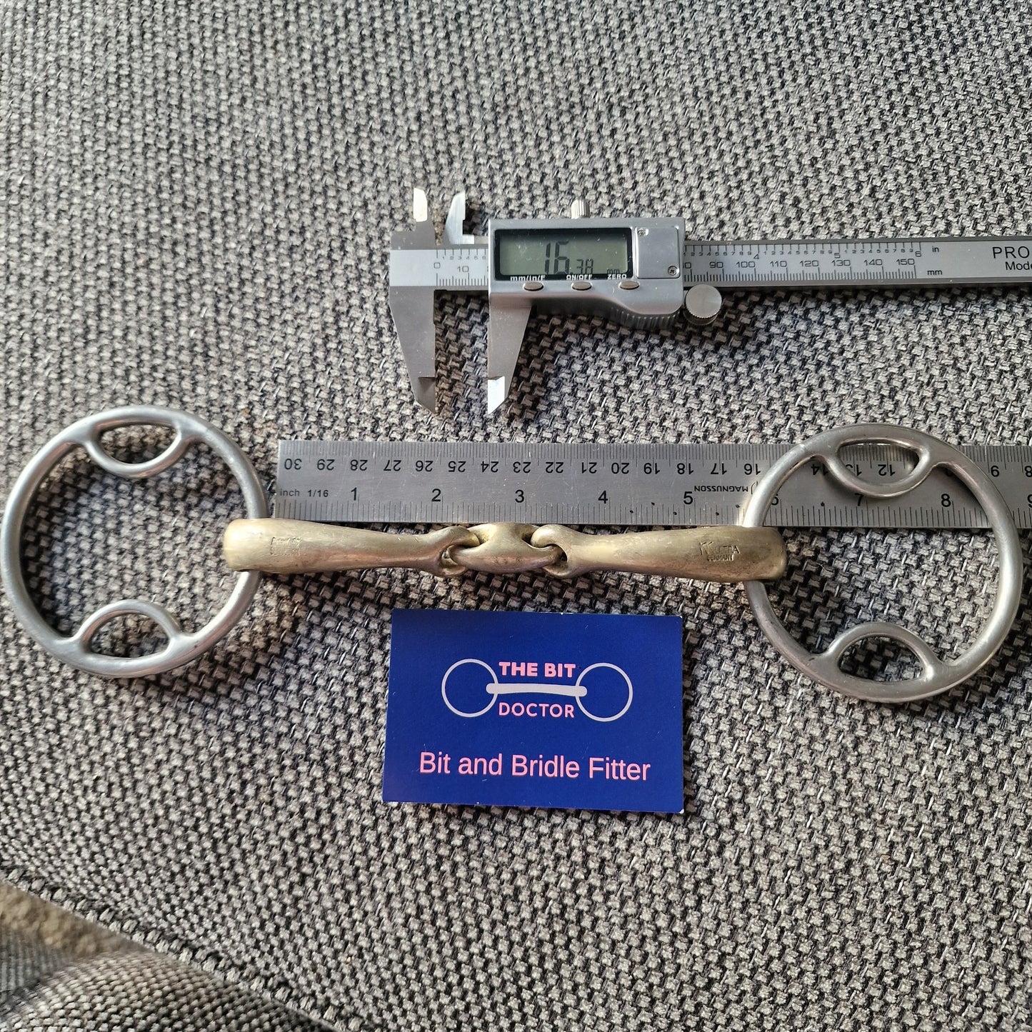 5.5" Sprenger Sensogan RS Dynamic beval lozenge snaffle bit B67