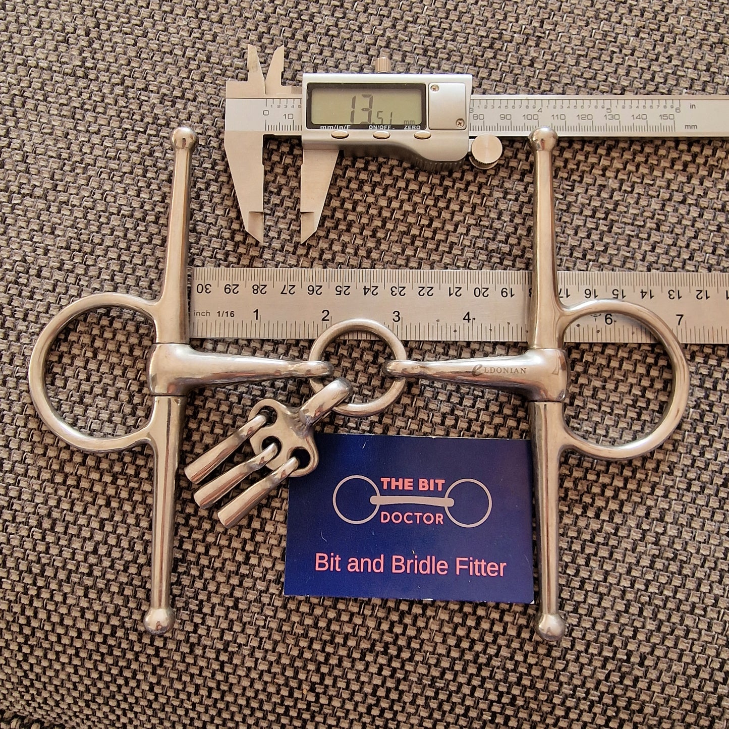 4.75" full cheek breaking snaffle Bit B1540