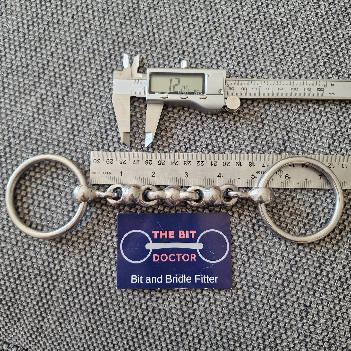 5" abbey custom waterford loose ring bradoon snaffle Bit B1717