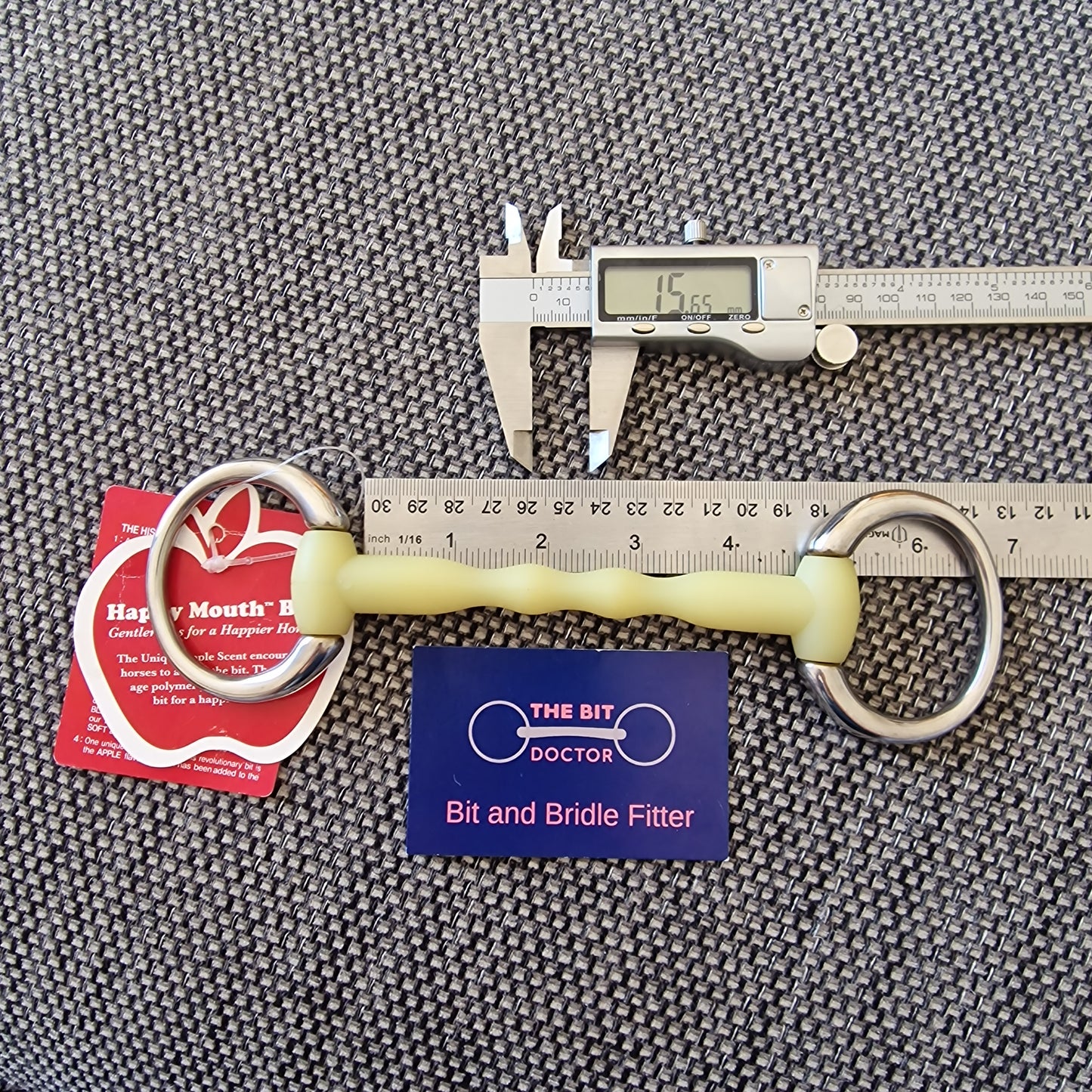 4.5" happy mouth mullen eggbutt bradoon snaffle Bit B1441