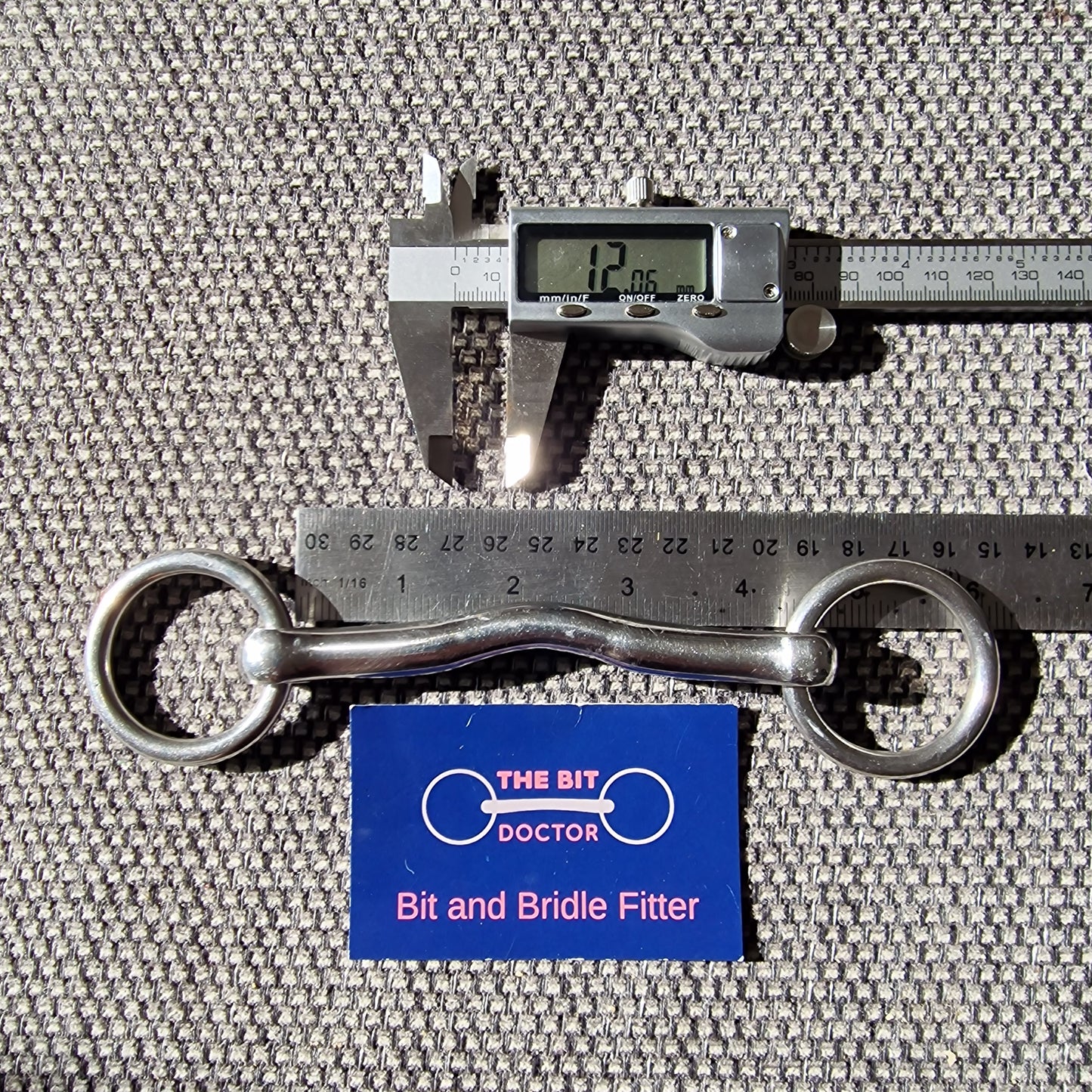 4.25" fylde? Abbey? Custom low port magic cambridge port loose ring snaffle Bit B1589