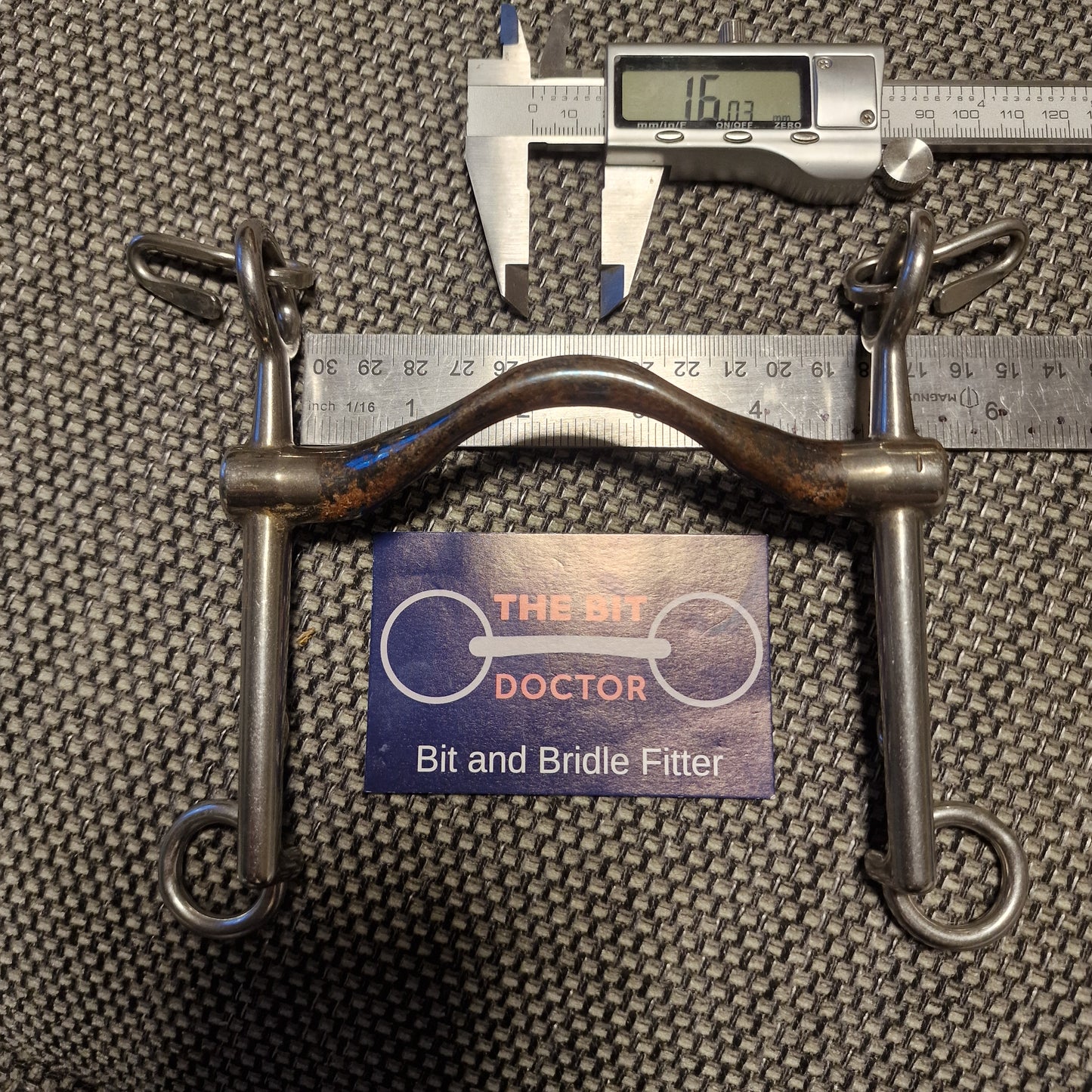 4.5" Trust Sweet iron medium port weymouth double Bit B1301
