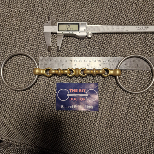 6" Neue Schule waterford loose ring snaffle Bit B1351