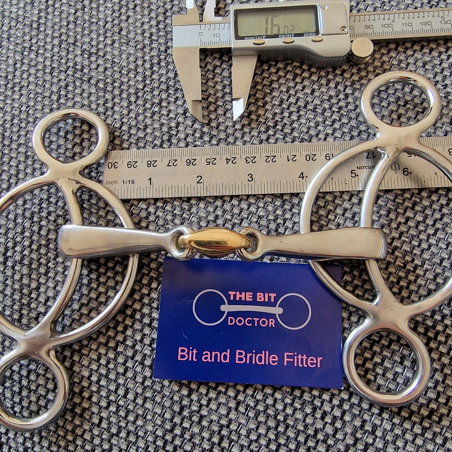 5.5" stubben soft strong 2.5 ring universal gag Bit B1415
