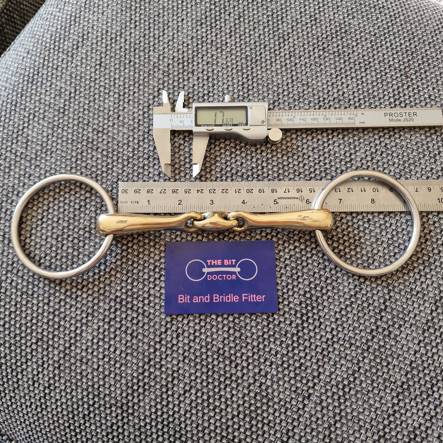 6" Sprenger KK Ultra Loose Ring Lozenge Snaffle bit B851