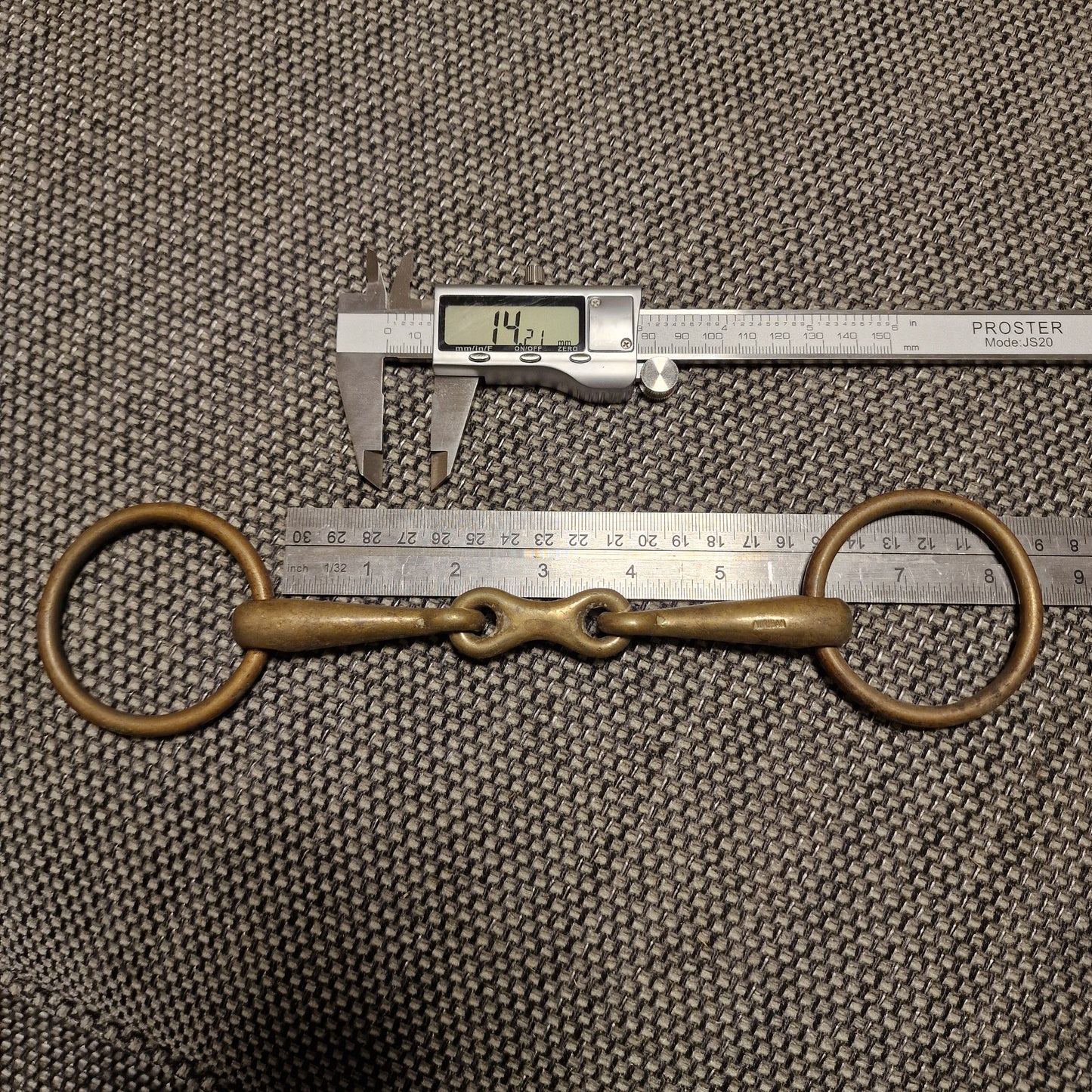 5.75" sprenger loose ring bradoon french link snaffle bit B1229