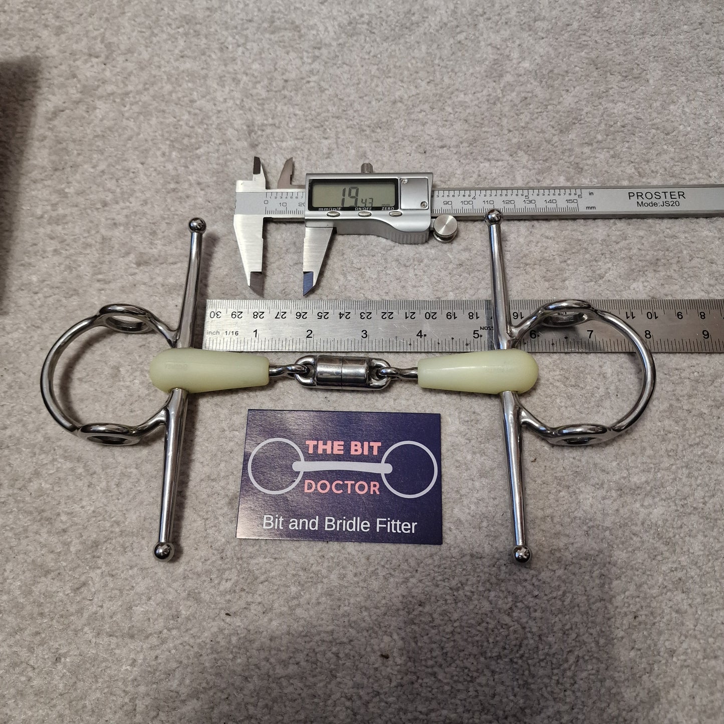 5" happy mouth centre revolver lozenge nelson gag Bit New B1669